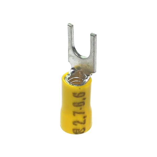 Terminal Pré-Isolado Forquilha 5mm Amarelo Crimper FR2493 25444 25444