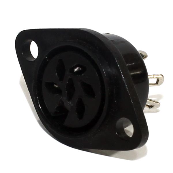 Tomada Mini Din Fêmea 6 Vias para Painel TW2726-06P 26625 26625