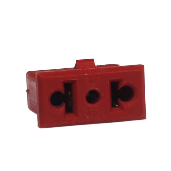 Tomada de Embutir 2 Pinos 20A Vermelha Fernik 502-0-2 26782 26782