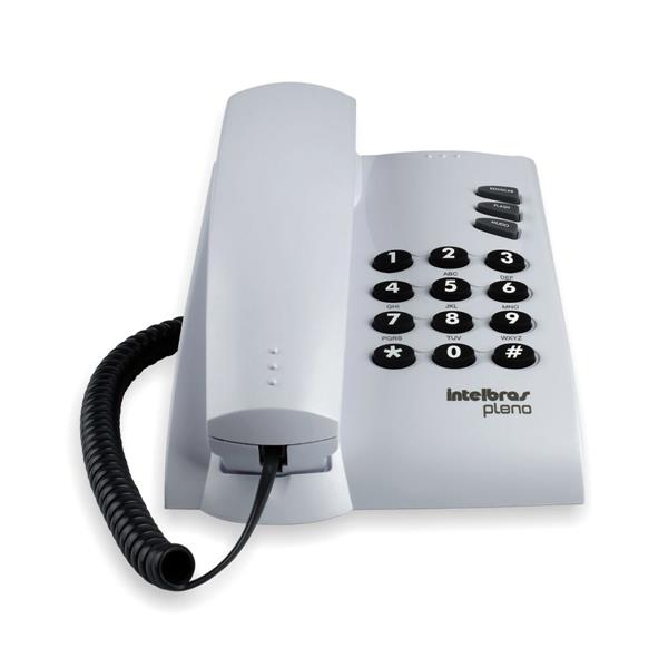 Telefone com Fio Intelbras Pleno Cinza Ártico 25632 25632