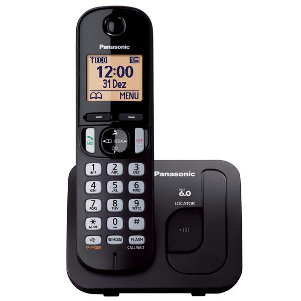 Telefone sem Fio Viva Voz com Identificador de Chamadas Panasonic KX-TGC210LBB  34653 34653