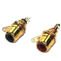 Tomada Mini RCA para Painel Par Preto/Vermelho  33135 33135 