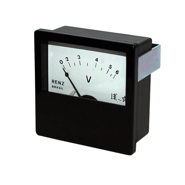 Voltímetro Analógico Renz 55x55 0/6V 14033 14033