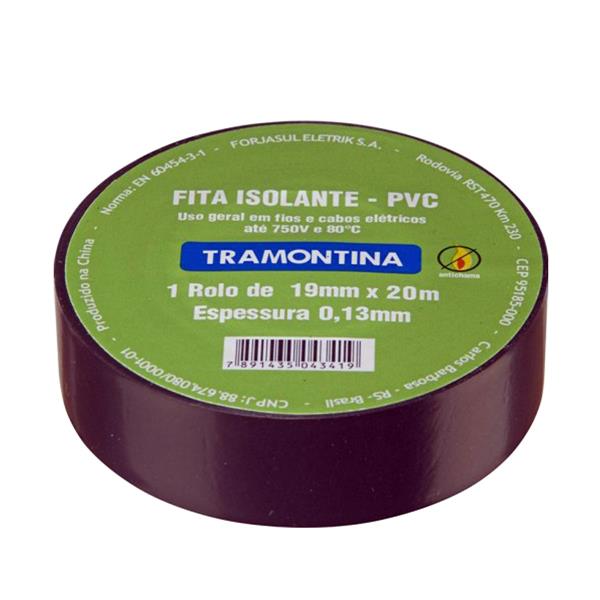 Fita Isolante Preta 20 metros Tramontina 57540/020 34891 34891