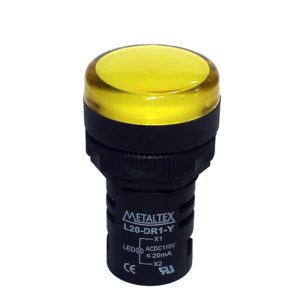 Sinaleiro LED 110V Metaltex L20-AR1-Y 34950 34950