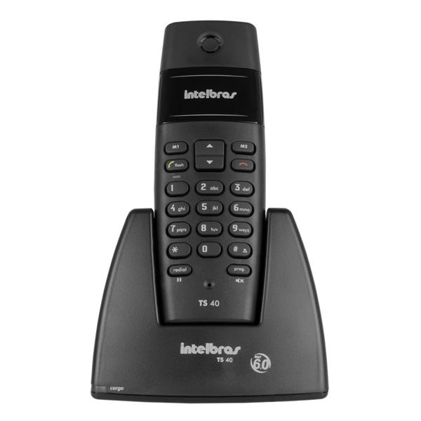 Telefone sem Fio Intelbras TS-40 Preto 35010 35010