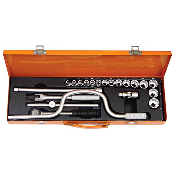 Maleta com Soquetes e Acessórios 3/8" MM 21 peças Tramontina Pro 44816/421 35116 35116