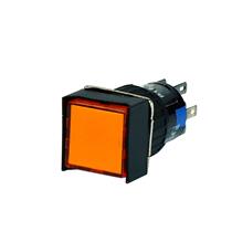 Botão de Comando Quadrado Pulsante Iluminado Metaltex P16-BS2-O2 35295 35295 