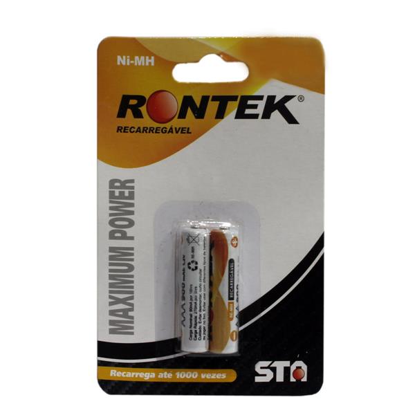 Bateria Recarregável Ni-MH AAA 1,2V 1000mah RT1000AAAB2 cartela com 2 unidades 26908 26908