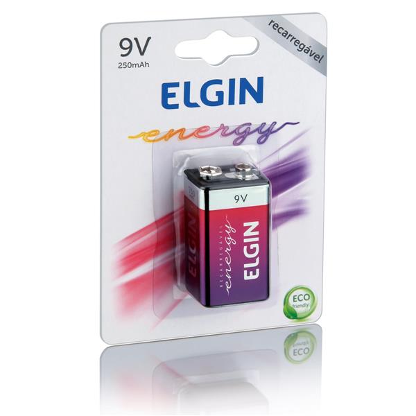 Bateria Recarregável Ni-MH Elgin 9,0V 250mah (82215) 35426 35426