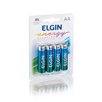 Pilha Alcalina AA Elgin LR06 cartela com 4 unidades (82153) 35422 35422 