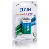 Pilha Alcalina Elgin 9V 6LR61 (82158) 35425 35425 