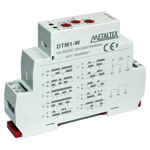 Temporizador Multi-Função Metaltex DTM1-W 12-240VCA/CC 35442 35442