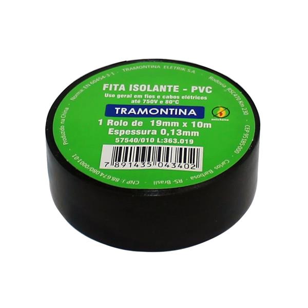 Fita Isolante Preta 10 metros Tramontina 57540/010 35492 35492