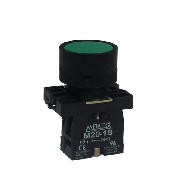 Botão de Comando Pulsante Metaltex P20AFR-G-1B 35600 35600