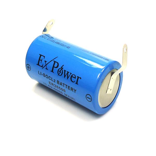 Bateria de Lithium com Terminais C 3,6V 9000mAh ER-26500 35611 35611