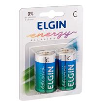 Pilha Alcalina C Elgin LR14 Cartela com 2 unidades (82156) 35659 35659 