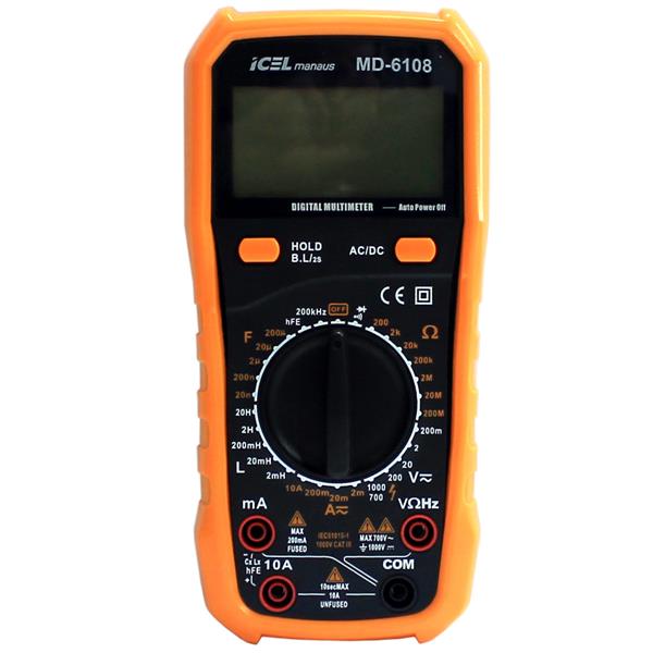 Multímetro Digital Icel MD-6108 35664 35664