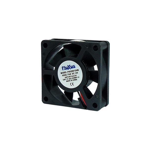 Microventilador Axial 60x60x20mm 12VCC Fluxus F6020D12HB 35693 35693