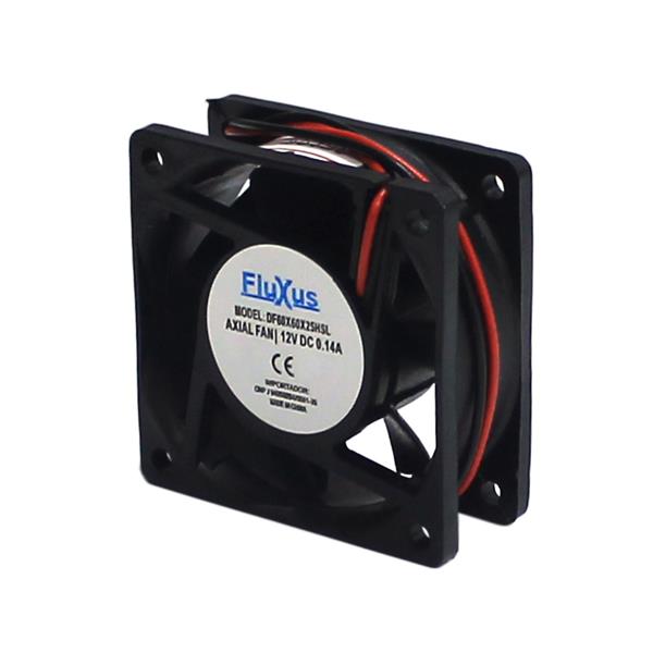 Microventilador Axial 60x60x25mm 12VCC Fluxus DF60X60X25HSL 35695 35695