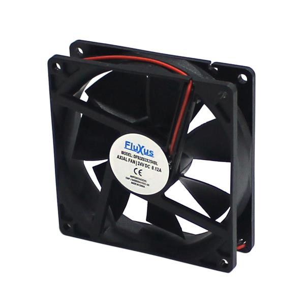 Microventilador Axial 92x92x25mm 24VCC Fluxus DF92X92X25HBL 35699 35699