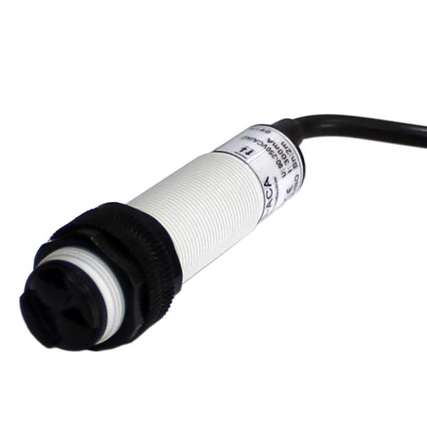 Sensor Fotoelétrico Tubular Retroreflectivo Metaltex P18R-200-ACA 35761 35761