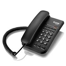 Telefone com Fio e Chave de Bloqueio Elgin TCF-2200 Preto 35882 35882