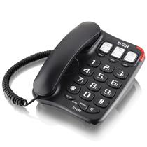 Telefone com Fio Viva Voz Elgin TCF-2300 Preto 35883 35883 