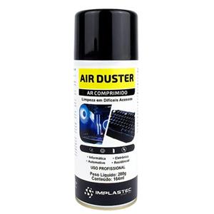 Limpa Tudo Ar Comprimido Implastec Air Duster 164ml 35896 35896 