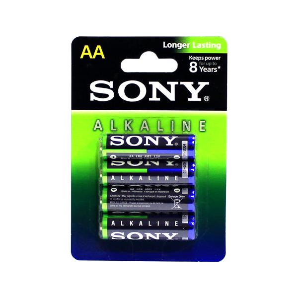 Pilha Alcalina AA Sony LR6 cartela com 4 unidades 35934 35934