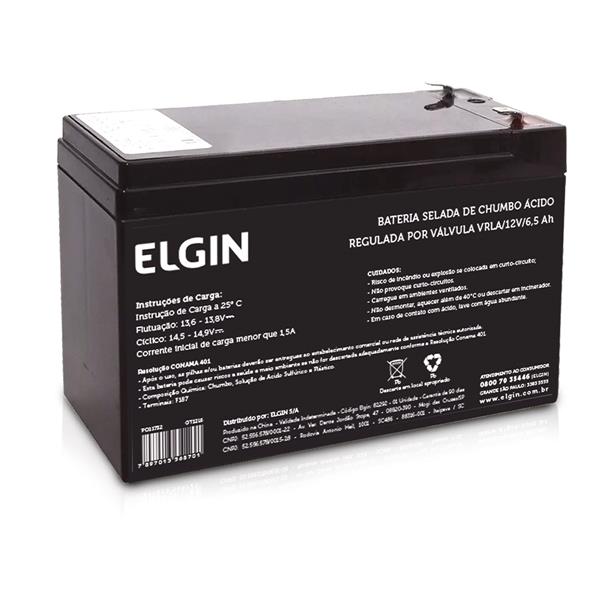 Bateria Chumbo-Ácida 12V 6,5A Elgin 12V65AVRLA 36067 36067