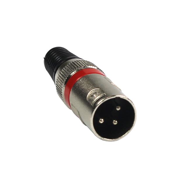 Conector Canon Macho Vermelho Q34BK 36098 36098