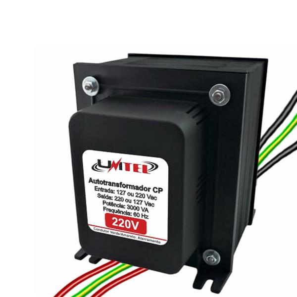 Auto Transformador Bivolt 3000VA Unitel ATCP 3000 00114 36150 36150