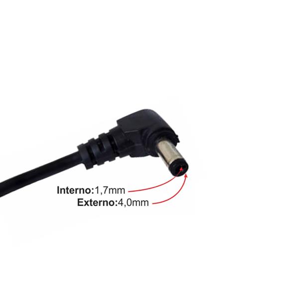 Cabo de Reposição para Fonte Netbook/Notebook HP Unitel 01797 36187 36187