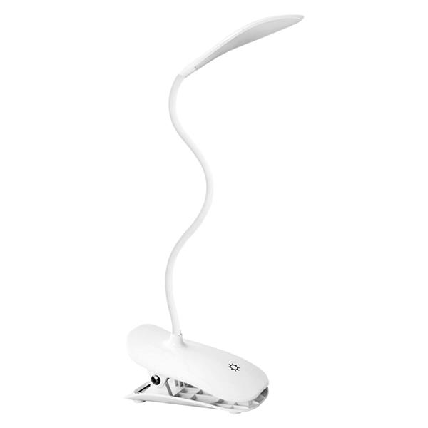 Luminária de Mesa Articulável com Clip Branca 14 Leds Nsbao YG-5933 36249 36249