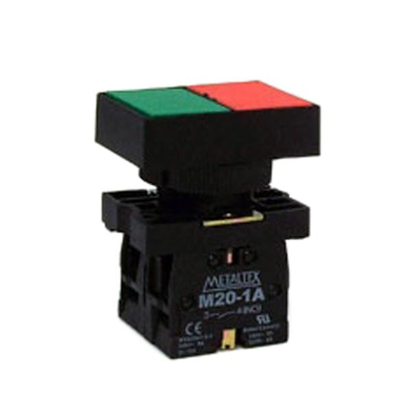 Botão de Comando Duplo Metaltex P20APL-2A 36319 36319