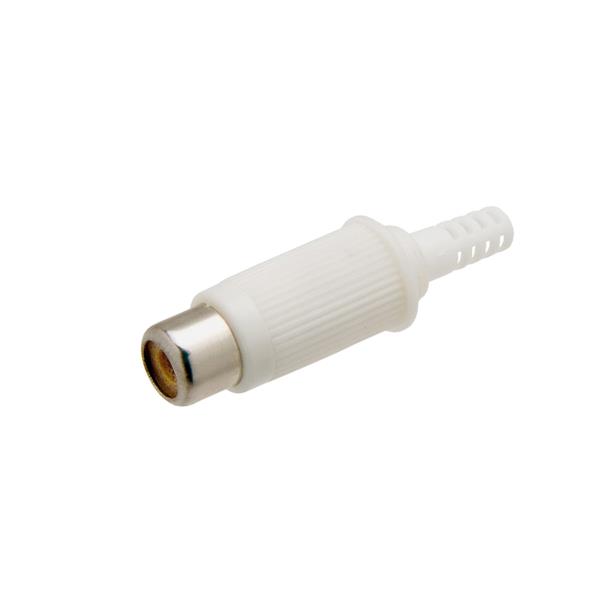 Plug RCA Fêmea Branco com Rabicho 36320 36320
