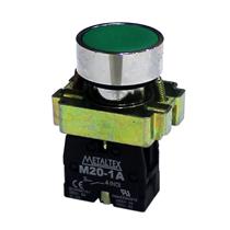 Botão de Comando Pulsante Metaltex M20AFR-G-1A 36419 36419 