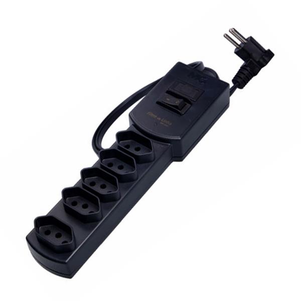 Filtro de Linha 5 Tomadas Bivolt 10A Preto Margirius MG-3001 (13790) 36422 36422