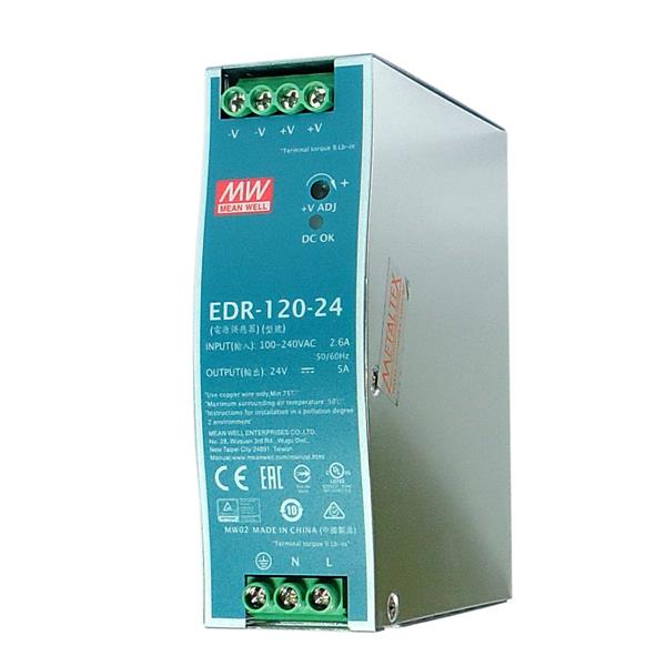 Fonte Chaveada 120W 24V Metaltex EDR-120-24 36441 36441