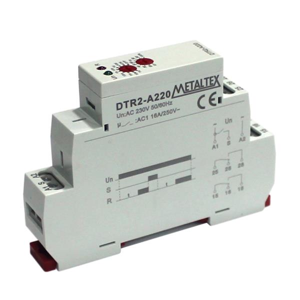 Temporizador On-Delay Metaltex DTR2-A220 240VCA 36619 36619