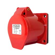 Tomada de Embutir Reta Industrial Metaltex TLR-16443 36628 36628 