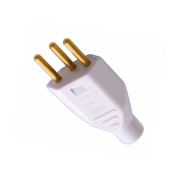 Plugue (2P+T) 10A 250V Cinza Fame 1729 36731 36731