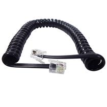 Cordão Espiral Preto para Monofone 1,50 metros 2 Pinos USA 36758 36758 