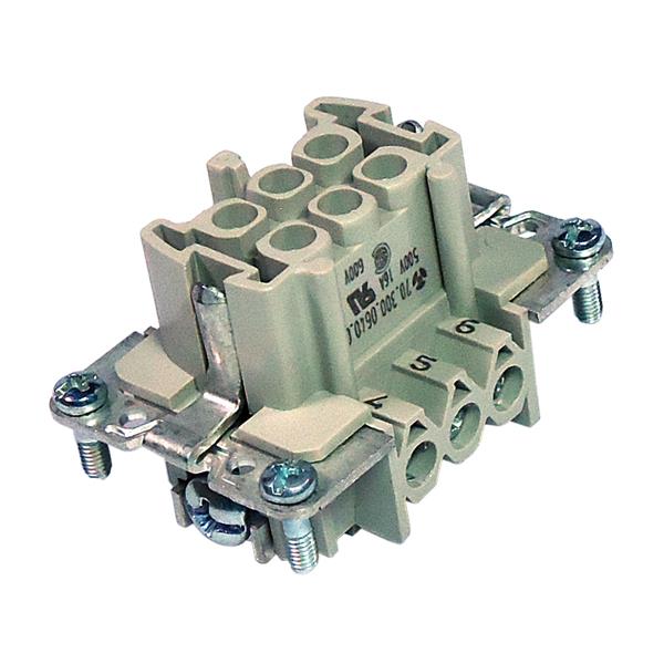 Contato Fêmea 6 Pinos Wieland BAS BUS 6 2,5 50 70.300.0640.0 36808 36808