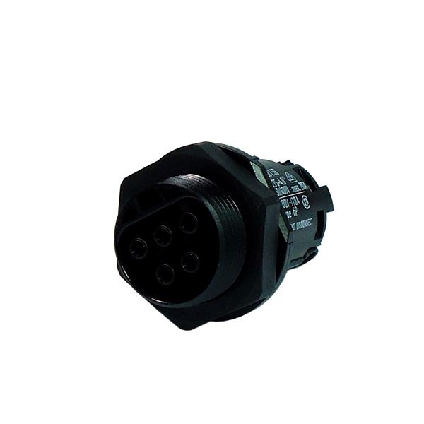 Conector Circular de Potência Fêmea 5 Vias M25 para Painel Wieland RST20I5S B1 M01 SW 96.051.5053.1 36840 36840