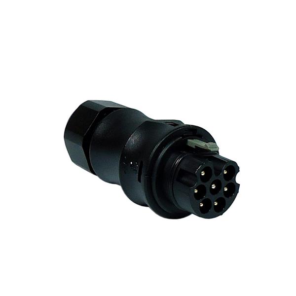 Conector Circular de Potência Macho 7 Vias para Cabo Wieland RST20I7S S1 ZR1 SW 96.072.4053.1 36848 36848