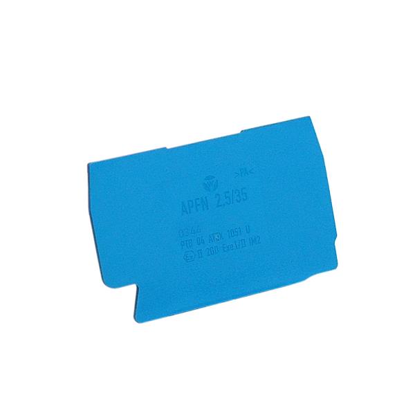 Tampa para Conector de Passagem Wieland APFN 2,5 / 35 BLAU 07.312.6755.6 36784 36784