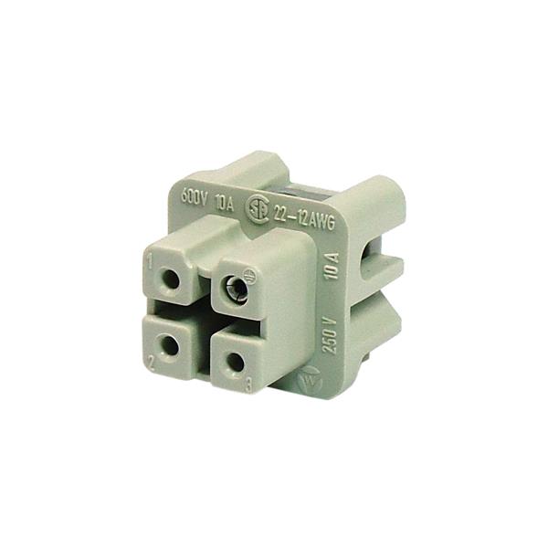 Contato Fêmea 3P+T Wieland MIN BUS 3 2,5 40 73.300.0353.0 36826 36826