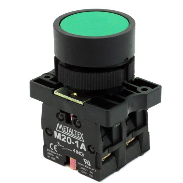 Botão de Comando Pulsante Metaltex P20AFR-G-1C 36894 36894